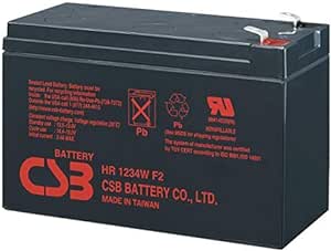 New CSB Brand HR1234WF2 High Rate 12V 9Ah 34W SLA Batteries F2 Terminals