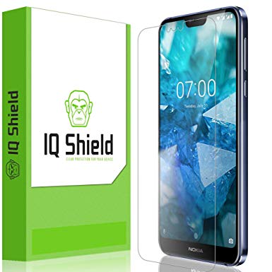 Nokia 7.1 Screen Protector, IQ Shield LiQuidSkin Full Coverage Screen Protector for Nokia 7.1 HD Clear Anti-Bubble Film