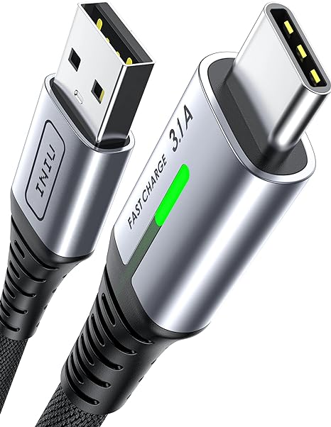 INIU USB C ケーブル 2m 3.1A 急速充電 A to C 充電ケーブル QC 対応 超高耐久 ナイロン編み 高速データ転送 タイプC USB-C MacBook Air Pro iPad Mini Switch Samsung Galaxy Xiaomi OPPO Huawei Sony Xperia Google Pixel等 type-C機種対応