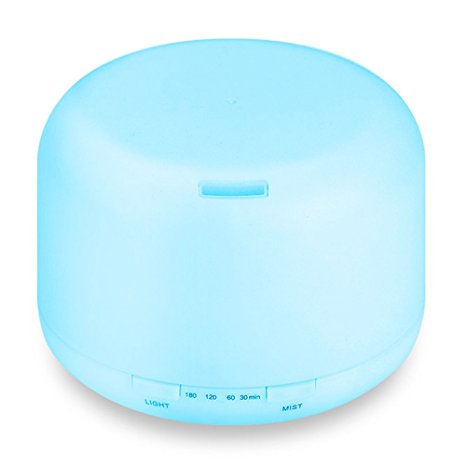 Aroma Essential Oil Diffuser 120ml Mini Ultrasonic Cool Mist Humidifier for Office Home Yoga Spa 7 Color Lights