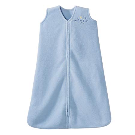 HALO SleepSack Micro-Fleece Wearable Blanket, Baby Blue, Large