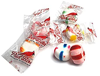ASSORTED Red Bird Puffs WRAPPED Candy Mints - 2 Pounds
