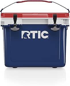 RTIC Ultra-Light 22 Quart Hard Cooler Insulated Portable Ice Chest Box for Drink, Beverage, Beach, Camping, Picnic, Fishing, Boat, Barbecue, 30% Lighter Than Rotomolded Coolers