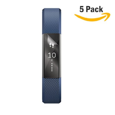 HamFire HD Clear Screen Protector for Fitbit Alta Fitness Tracker (5 pack)