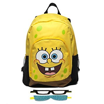 Spongebob Square Pants - Big Face Backpack With Removable Glasses