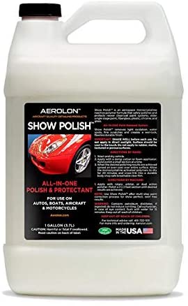 Aerolon Car Show Polish, Liquid Wax, The Ultimate Car Wax Shine with Polymer Paint Sealant Protection, 1 Gallon Jug