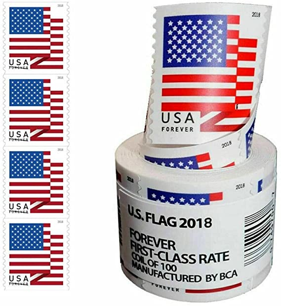 Roll of 100 Coil of 100 2018 Flag