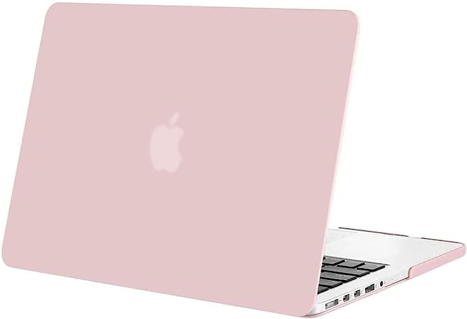 MOSISO Compatible with MacBook Pro 13 inch Case 2015 2014 2013 end 2012 Older Version (Models: A1502 & A1425) with Retina Display, Protective Plastic Hard Shell Case Cover, Rose Quartz