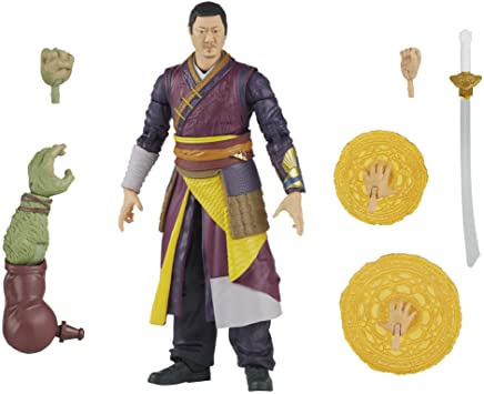 Marvel Legends Series Doctor Strange in The Multiverse of Madness 6-inch Collectible Wong Cinematic Universe Action Figure Toy, 4 Accessories and 1 Build-A-Figure Part