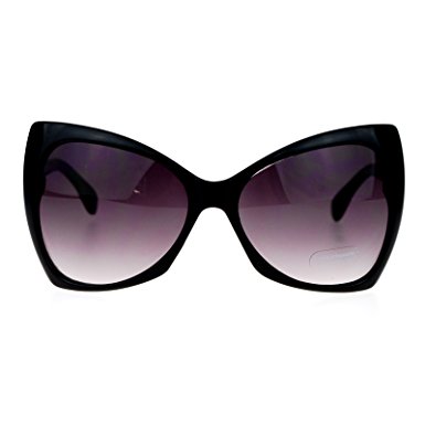 SA106 Unique Oversized Cat Eye Hybrid Butterfly Sunglasses