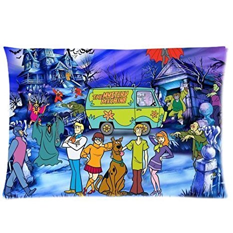 Bedroom Decor Custom Scooby Doo Cartoon Pillowcase Rectangle Zippered Two Sides Design Printed 20x36 pillows Throw Pillow Cover Cushion Case Covers