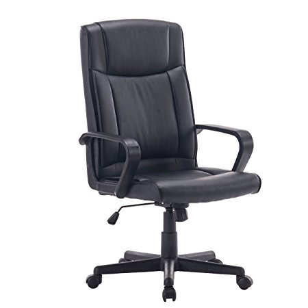 GreenForest Office Chair Adjustable Executive PU Leather High Back Desk Chair Computer Seat with Armrest
