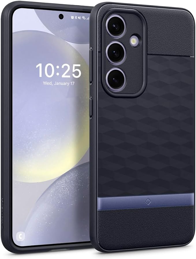 Caseology Parallax Case Compatible with Samsung Galaxy S24 Plus Case, [Enhanced Ergonomic Design] Military Grade Drop Tested (2024) - Navy Violet