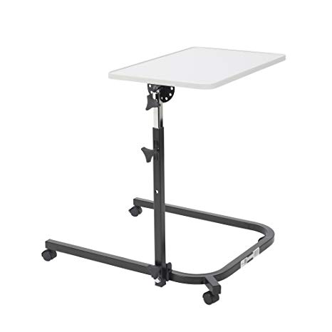 Drive Medical Pivot and Tilt Adjustable Overbed Table