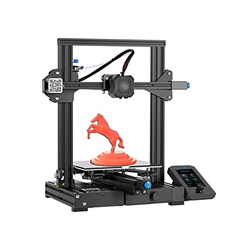 Creality New Ender-3 V2 Self-Developed Mainboard with Silent TMC2208 Stepper Drivers and Smart Filament Sensor and Carborundum Glass Bed 3D Printer