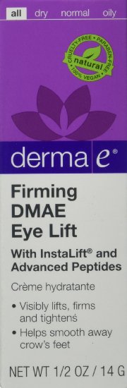 DERMA E Natural Body Care Firming Dmae Eye Liftm Instalift and Advanced Peptides