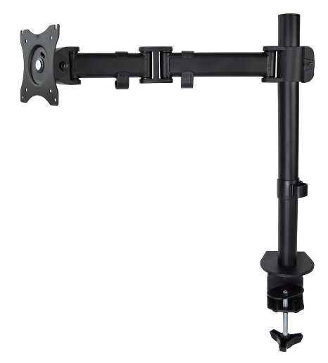 VIVO Single Monitor Desk Mount Fully Adjustable Articulating Stand For 1 LCD Screen up to 27 STAND-V001M