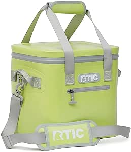 RTIC Soft Cooler Insulated Bag Portable Ice Chest Box for Lunch, Beach, Drink, Beverage, Travel, Camping, Picnic, Car, Leak-Proof with Zipper