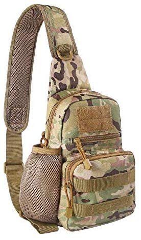 EDOBIL Tactical Bag, Messenger Bag Best Outdoor Sling Bag for Men and Women - Small One Military Bag for Trekking,Camping,Hiking,Cycling Rover Sling Daypack
