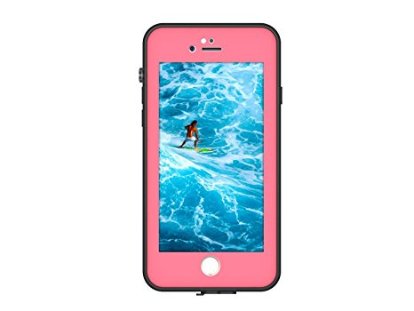 Waterproof case for iphone 7 plus, Iphone 7 plus case, Bolkin hybrid armor Series heavy duty Shockproof Dirt-proof Protective cover Snow-proof Underwater IP68 Waterproof Case for iPhone 7 Plus (Pink)