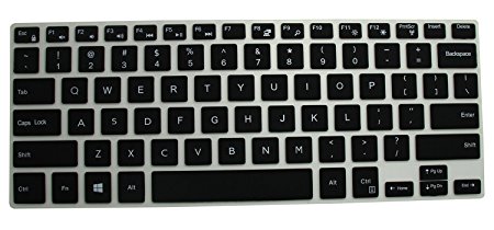 CaseBuy Keyboard Cover for 13.3" Dell Inspiron 13-5368 i5368 13-7368 i7368 13-7368 i7378, 15.6" Dell XPS 15-9550, 15.6" Inspiron 15-5568 i5568 15-5578 i5578 15-7568 15-7569 i7568 i7569(Black)