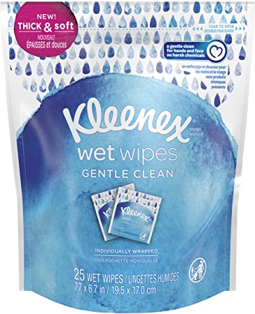 KCC47783 - Kleenex Gentle Wrapped Wet Wipes