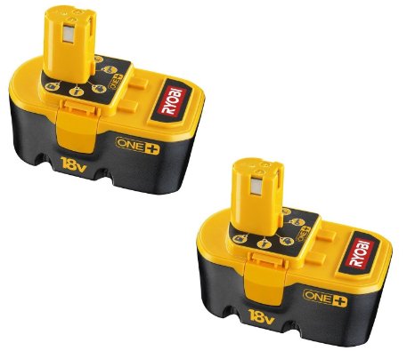 Ryobi P101 18-Volt One Plus Ni-Cd Batteries (2-Pack In Retail Package)