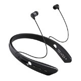 SNEER iSport Series HBS-900 2015 Version Premium 2015 Newest Mini Wireless Apt-X HBS-900 HBS 900 NFC Bluetooth Headset Stereo SportsRunning and GymExercise Bluetooth Earbuds Music Ultra-light Headphones Headsets wMicrophone for Iphone 6 plus 5S 5C 4S 4 Ipad 2 3 4 New iPadiPad Air Ipod Android Samsung Galaxy Note 4S5Galaxy 4Galaxy 3Sony L39hL36h Smart Phones Black