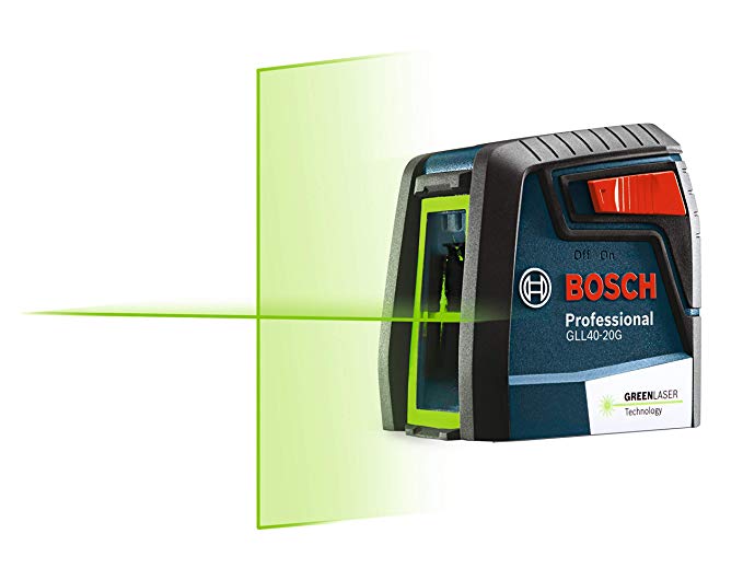 Bosch GLL40-20G Green-Beam Self-Leveling Cross-Line Laser