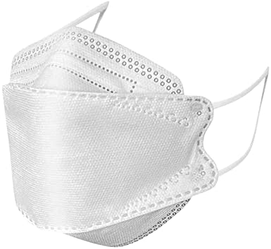 100Pcs KF94 Face_Masks 4-Ply Filtеr Face Protection 3D Face Covering with Designs High Filtration and Ventilation for Adults