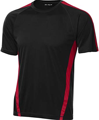 Joe's USA Men's Short Sleeve Moisture Wicking 2-Color Athletic T-Shirts