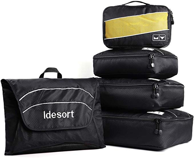 Packing Cubes Set Travel Luggage Packing Organizers with Garment Folder