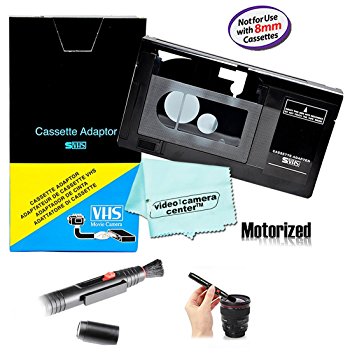 Motorized VHS-C Cassette Adapter For JVC C-P7U CP6BKU C-P6U,Panasonic PV-P1,RCA VCA115   LensPen Lens Cleaner   1 VCC113 Micro-Fiber Cloth™