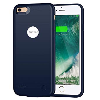 iPhone 8 Battery Case/iPhone 7 Battery Case, (2800mAh) Ultra Slim Portable Rechargeable Charger Case Extended Battery Charging Case for iPhone 8/iPhone 7 (4.7 inch)-Blue