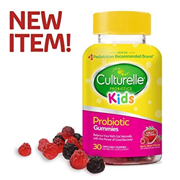 Culturelle Kids Daily Probiotic Gummies | Prebiotic   Probiotic | from The #1 Pediatrician Recommended Brand | Works Naturally to Help Maintain a Healthy Tummy |Gluten Free | Berry Flavor | 30 CT