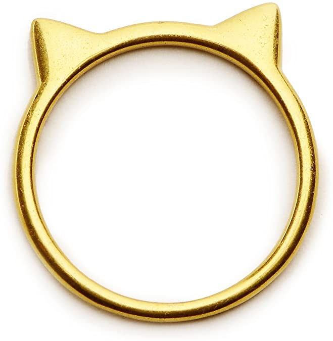 Cat Ear Ring in Sterling Silver
