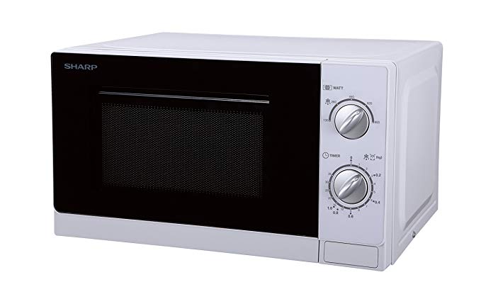 Sharp R20DWM Solo Microwave, 800 W, 20 liters, White