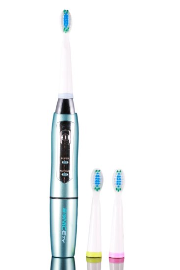 Sonicety Electric Toothbrush HI-910 Sky Blue Value Pack Includes 3 Brushheads
