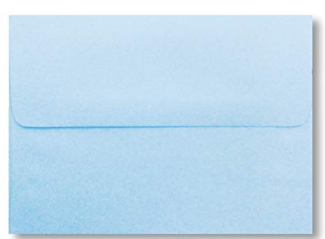 Blue Pastel 100 Boxed A7 (5-1/4 x 7-1/4) Envelopes for 5 X 7 Invitations Announcements from The Envelope Gallery