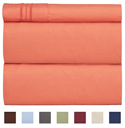 Extra Deep Pocket Sheets - 3 Piece Sheet Set - Twin XL Sheets Deep Pocket - Extra Deep Pocket XL Twin Sheets - Deep Fitted Sheet Set - Extra Deep Pocket Twin XL Size Sheets - Fits Extra Deep Mattress