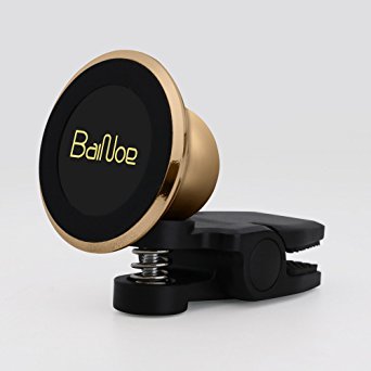 Magnetic Car Mount Air Vent Phone Holder 360째 Rotation Strong Aluminium Universal For Smart phones and Mini Tablets [365days Warranty Guarantee] byBaiNue
