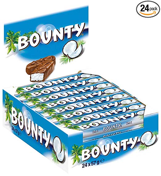 Bounty Riegel, 24er Pack (24 x 57 g Riegel)