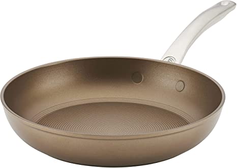 Circulon Ultimum Forged Aluminum Nonstick Deep Frying Pan, 9.75-inch Skillet, Nutmeg