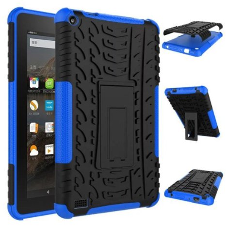 Fire HD 7 Case 2015,Gotd Kindle Fire HD 7 Case Full-body Rugged Hybrid Protective Case Cover, Dual Layer Design, Impact Resistant Bumper with Stand Holder