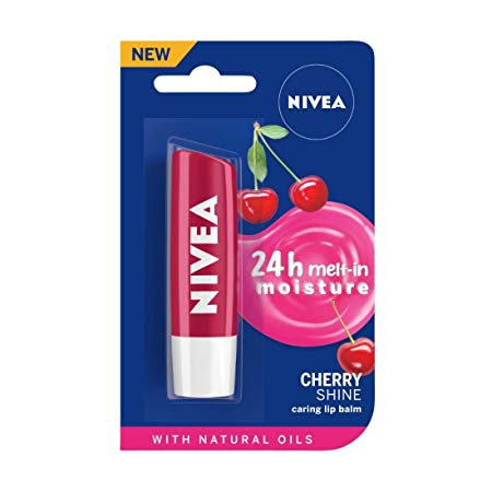 NIVEA Lip Balm, Cherry Shine, 4.8g
