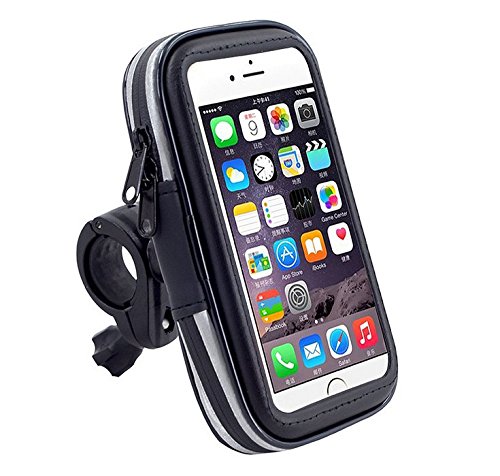 Black Touch Screen Bike Mount Waterproof Phone GPS Case Bike Bicycle Handlebar Holder Bag for iPhone 8 Plus / iPhone X / Samsung Galaxy Note 8 / S8 Plus / S8 Active / J7 Pro / HTC U11 / HTC U Ultra