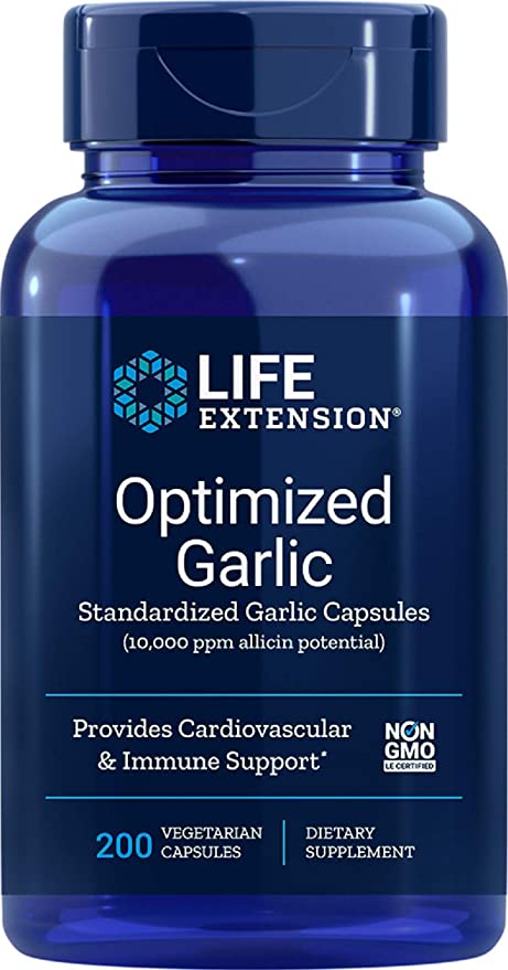 Life Extension Optimized Garlic 200 Vegetarian Capsules