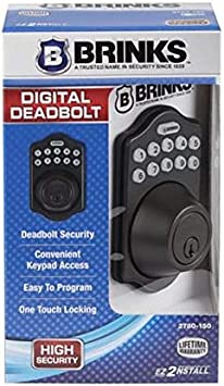 BRINKS 2780-150-2 Digital Deadbolt Tuscan Bronze