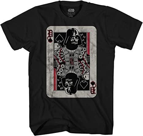 STAR WARS Darth Vader One Card Adult Tee Graphic T-Shirt for Men Tshirt