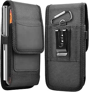 for Nokia C110 N156DL Case, Nokia C110 Phone Case, Vegan Leather Wallet Pouch Holster Case with [Belt Metal Loop Clip] Credit Card Holder Wallet Protection Case for Nokia C110 N156DL TA-1560